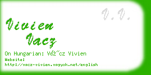 vivien vacz business card